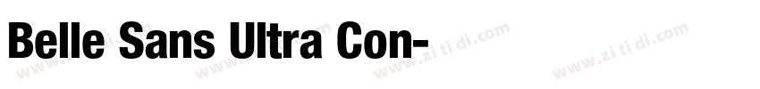 Belle Sans Ultra Con字体转换